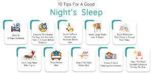 10 TIPS FOR A GOOD NIGHT'S SLEEP